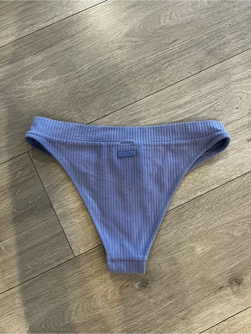 triangl swimwear Ribbed Bikini Bottom in Lavender Blue